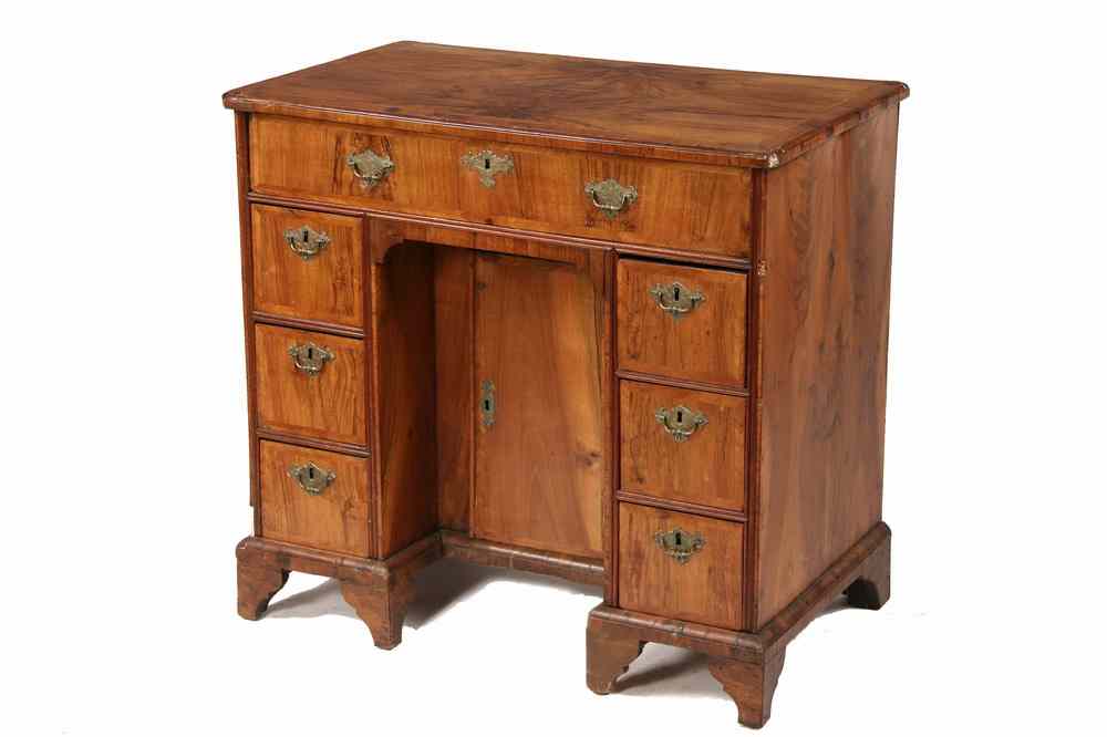 Appraisal: ENGLISH BUREAU DESK - Queen Anne Period Bureau Desk in