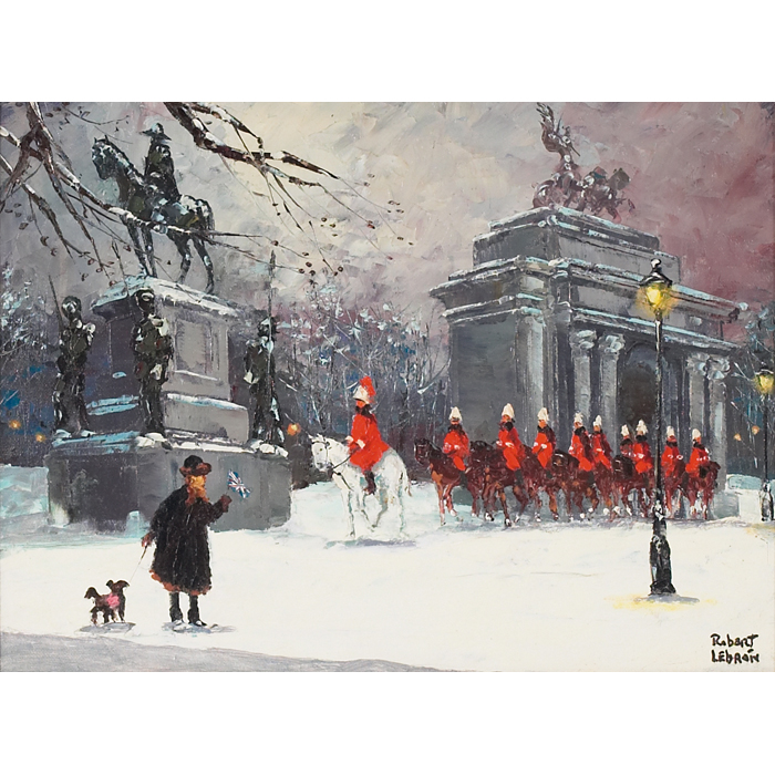 Appraisal: Robert Lebron American b ''London Wellington Arch '' c oil