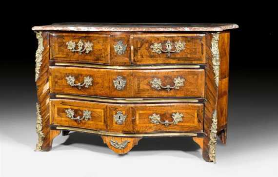 Appraisal: COMMODE Louis XV in the style of F MONDON Francois