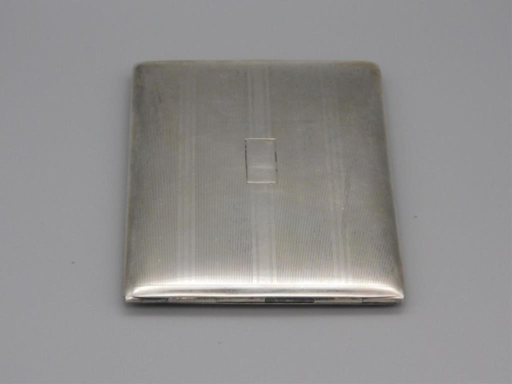 Appraisal: STERLING SILVER CIGARETTE CASE HENRY COLE Union League Club ozt