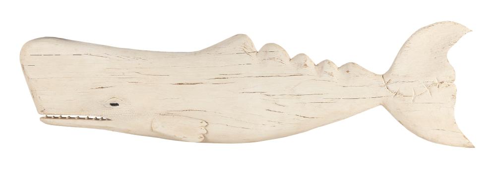 Appraisal: MICHAEL BACLE VIRGINIA NANTUCKET CONTEMPORARY HAND-CARVED AND PAINTED SPERM WHALE