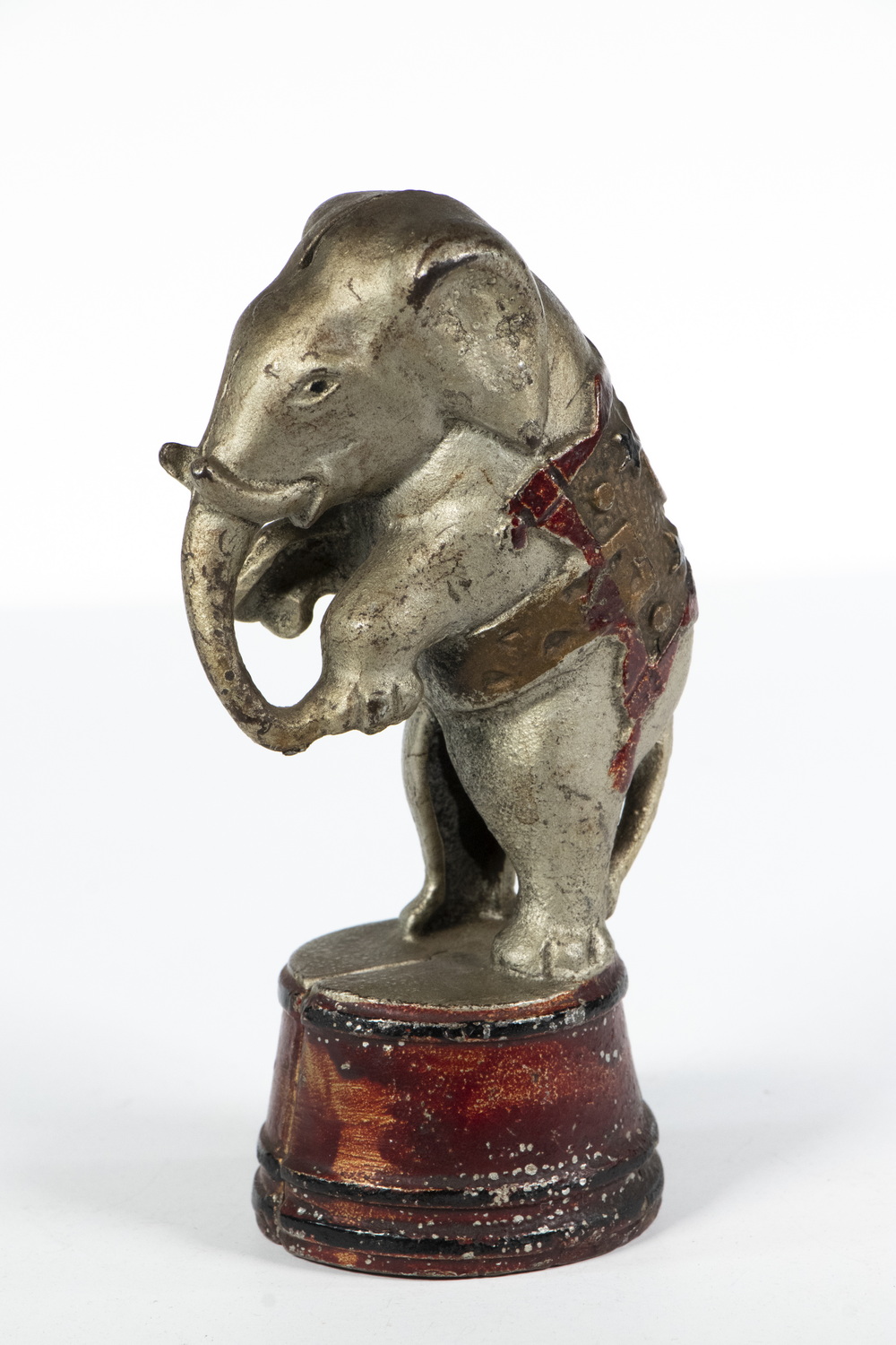 Appraisal: A C WILLIAMS CIRCUS ELEPHANT STILL BANK Early th c