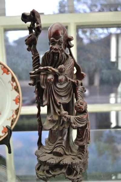 Appraisal: WOODEN CARVING OF SHAO LAO