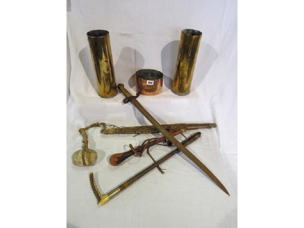 Appraisal: A miscellaneous collection of items including a bayonet a collection