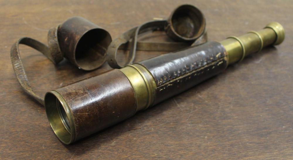 Appraisal: TROUGHTON SIMMS NO TELESCOPE SPYGLASS having four sections plus lens