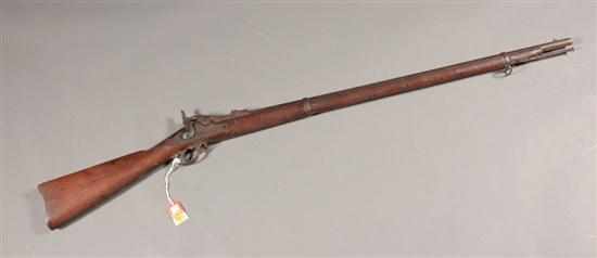 Appraisal: Springfield Allin ''Trapdoor'' percussion rifle marked ''Springfield'' with federal eagle