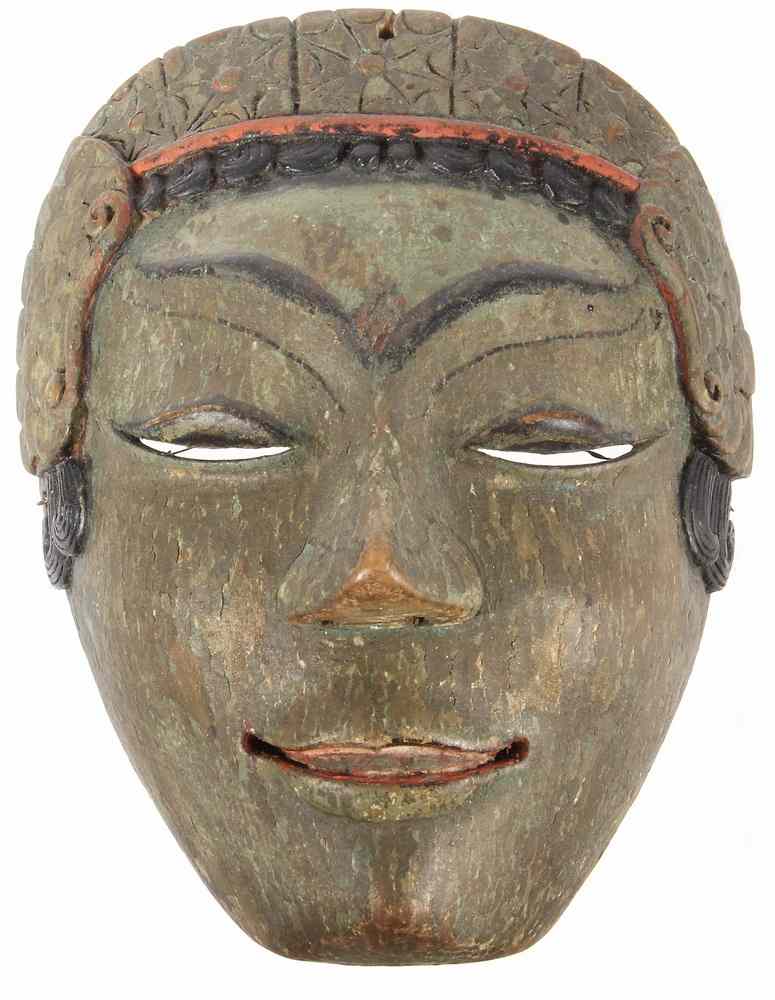 Appraisal: JAVANESE MASK- an early authentic example of a character mask