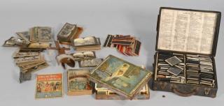 Appraisal: Vintage Novelties incl Stereoview Slides and Books st item- Civil