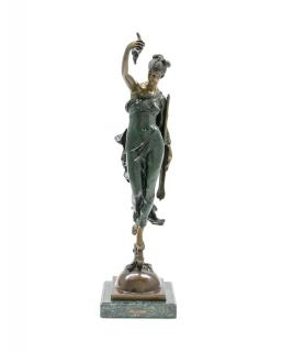 Appraisal: AUGUSTIN EDINE MOREAU-VAUTHIER French - Abundance Bronze on marble base