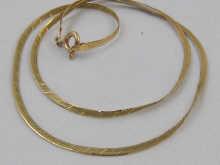 Appraisal: A hallmarked carat gold necklace chain weight approx grams cm