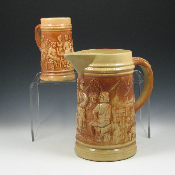 Appraisal: Hull Early Stoneware - Tankard Steins Lot of eleven Early