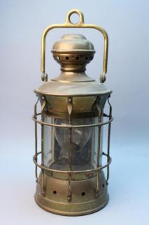 Appraisal: Antique Brass Nautical Ship Lantern Antique Brass Nautical Ship Lantern