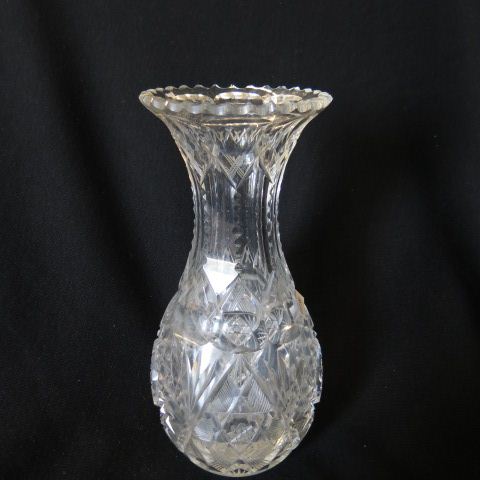 Appraisal: Cut Glass Vase brilliant period