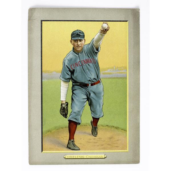 Appraisal: Two T Turkey Red cabinet cards from the Cincinnati Reds