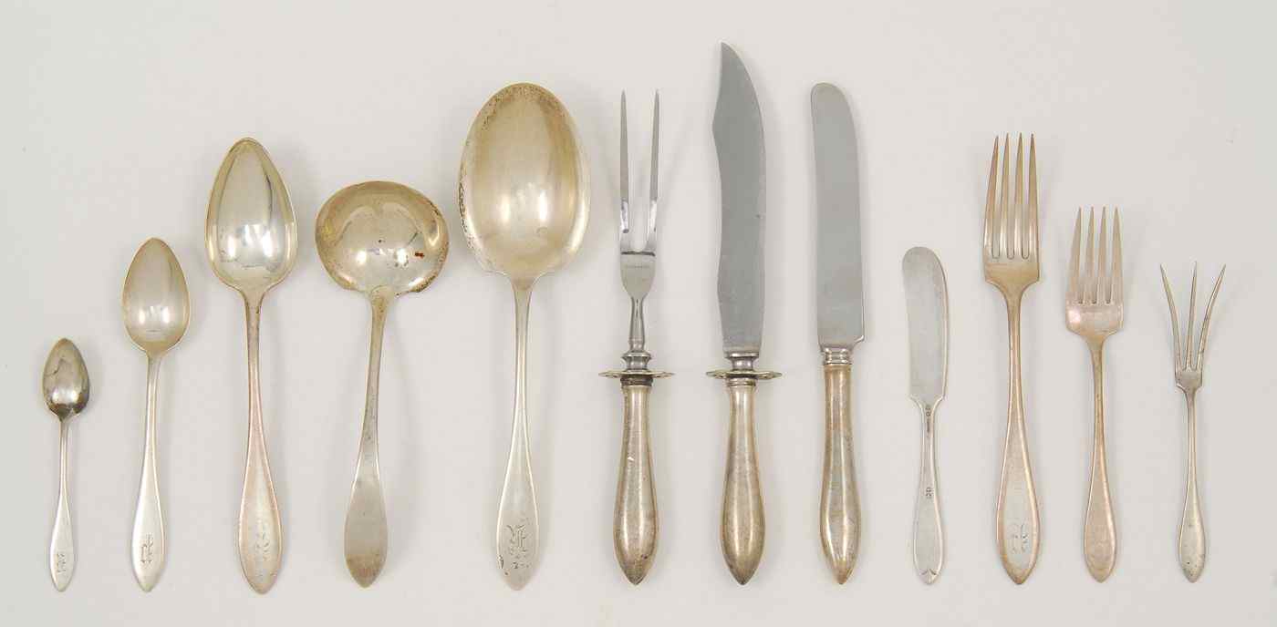 Appraisal: TOWLE MFG CO STERLING SILVER FLATWARE SETIn the Lafayette'' pattern