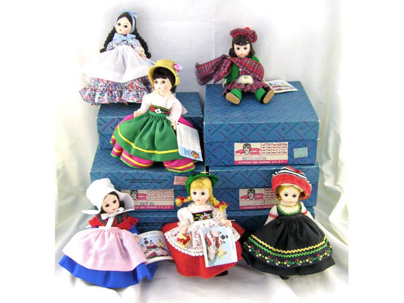 Appraisal: Madame Alexander Ethnic Dolls Includes Argentina Scotland Finland Belgium Italy