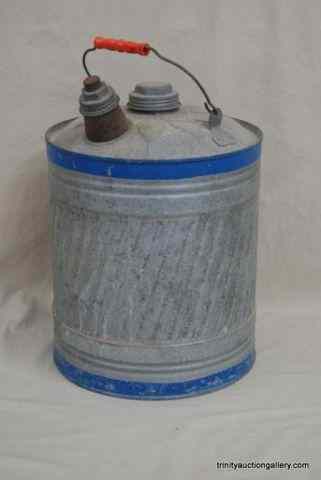 Appraisal: Vintage Gal Galvanized Fuel CanThis is a nice old gallon