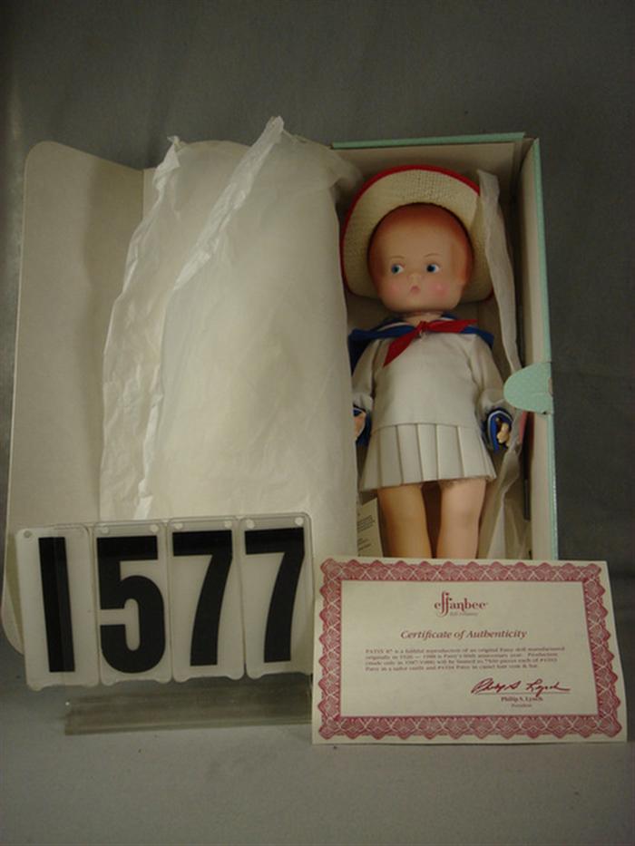 Appraisal: Effanbee reproduction doll Patsy mint in original box includes all