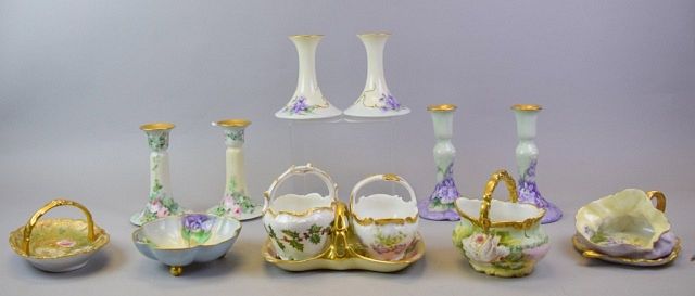 Appraisal: Grouping of Mostly Limoges Porcelain pieces of Limoges porcelain all