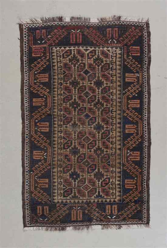 Appraisal: A Northwest Persian Wool Rug having an allover geometric field