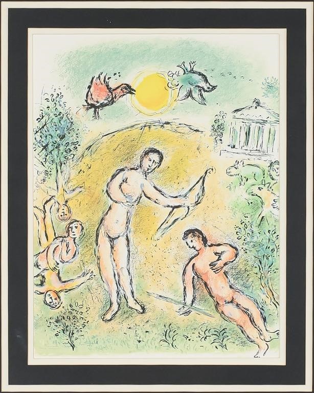 Appraisal: After Marc Chagall French - lithograph The Odyssey Circa Certificate