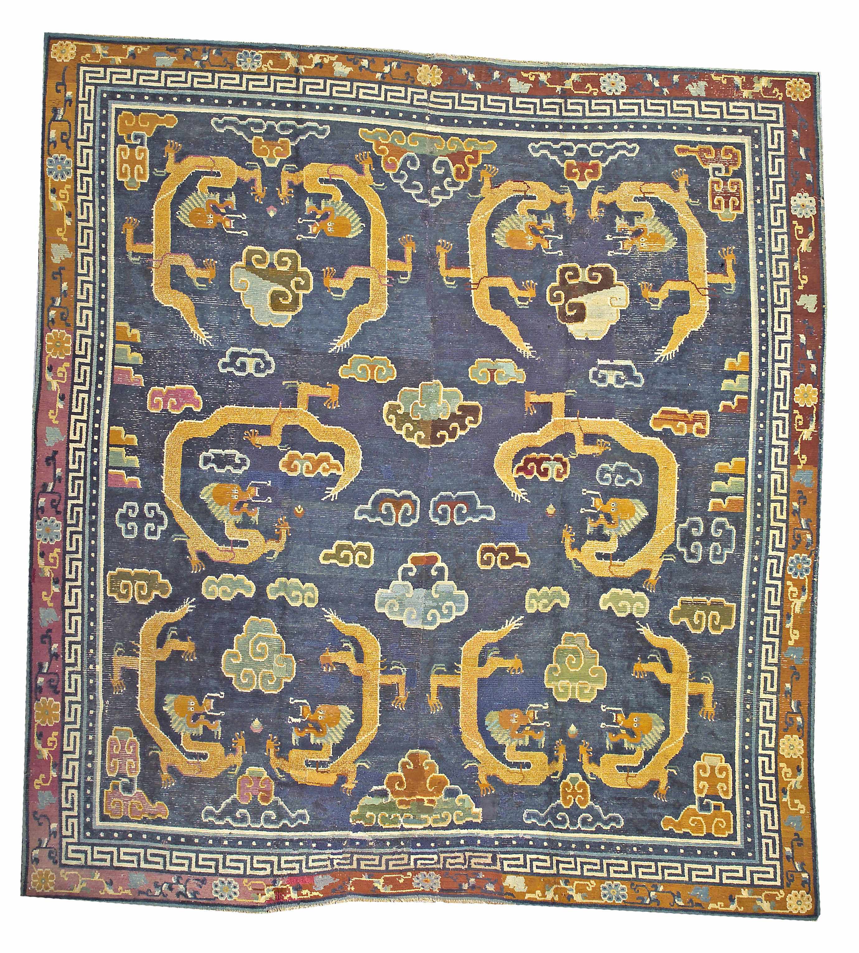 Appraisal: A Chinese carpet late th century reduced size approximately ft