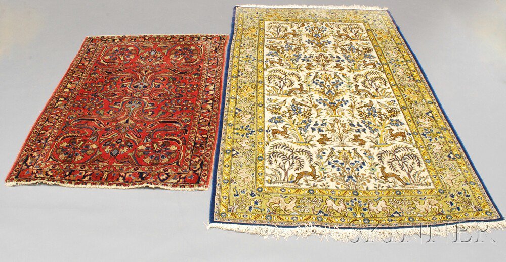 Appraisal: Sarouk and a Persian-style Rug ft in x ft in