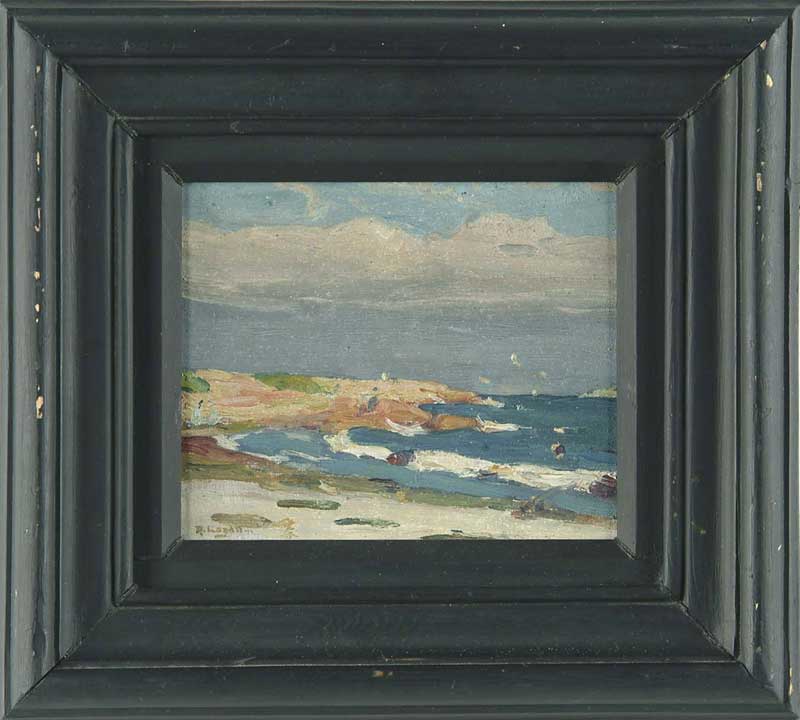 Appraisal: ROBERT HENRY LOGAN American - BEACH WITH FIGURES Oil on