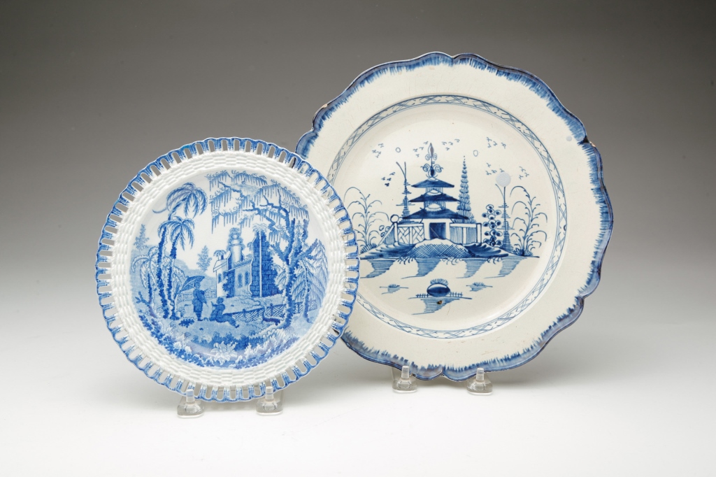 Appraisal: First quarter- th century The larger plate with feather edge