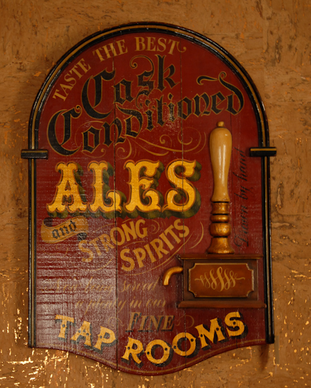 Appraisal: Cask Conditioned Ales and Strong Spirits English Pub Sign H