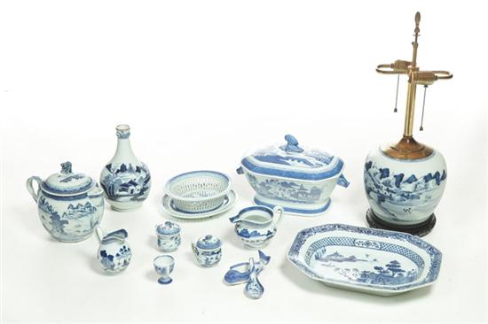 Appraisal: LARGE GROUP OF CANTON China th century Good selection of