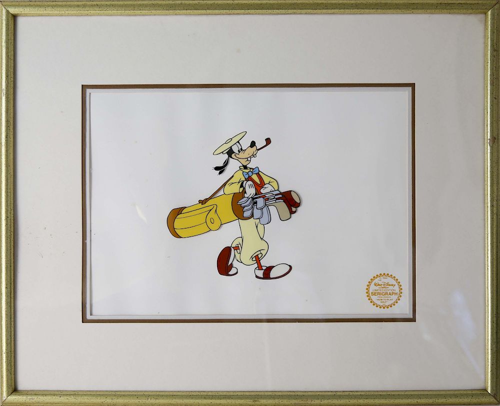 Appraisal: Walt Disney Limited Edition Serigraph of Goofy How to Play