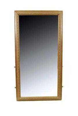 Appraisal: A Victorian carved oak rectangular wall mirror x in x