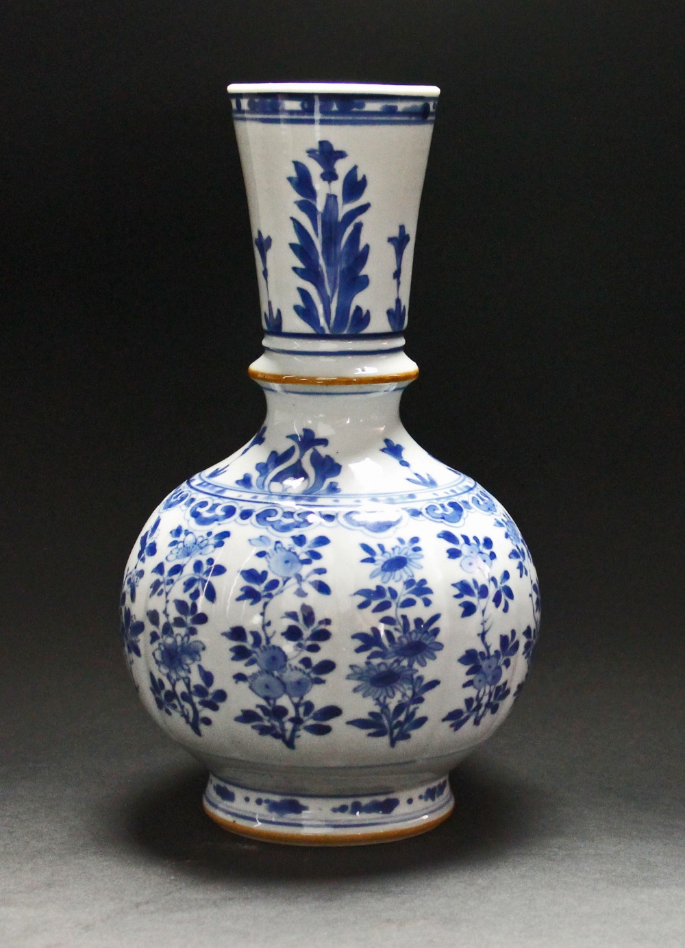 Appraisal: A Chinese blue and white porcelain bottle vase Kangxi the