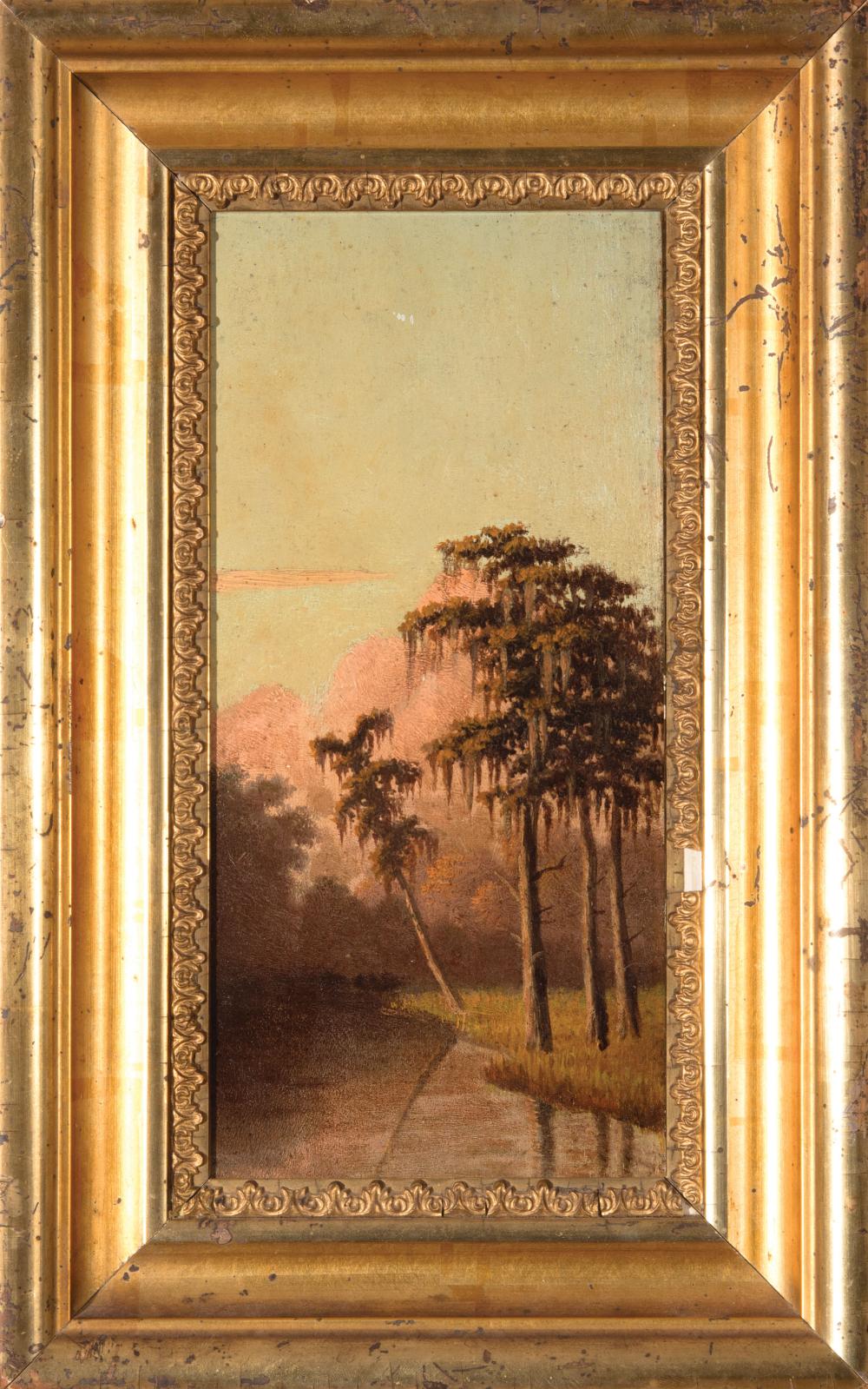 Appraisal: Attributed to Charles Giroux French New Orleans - Bayou Landscape