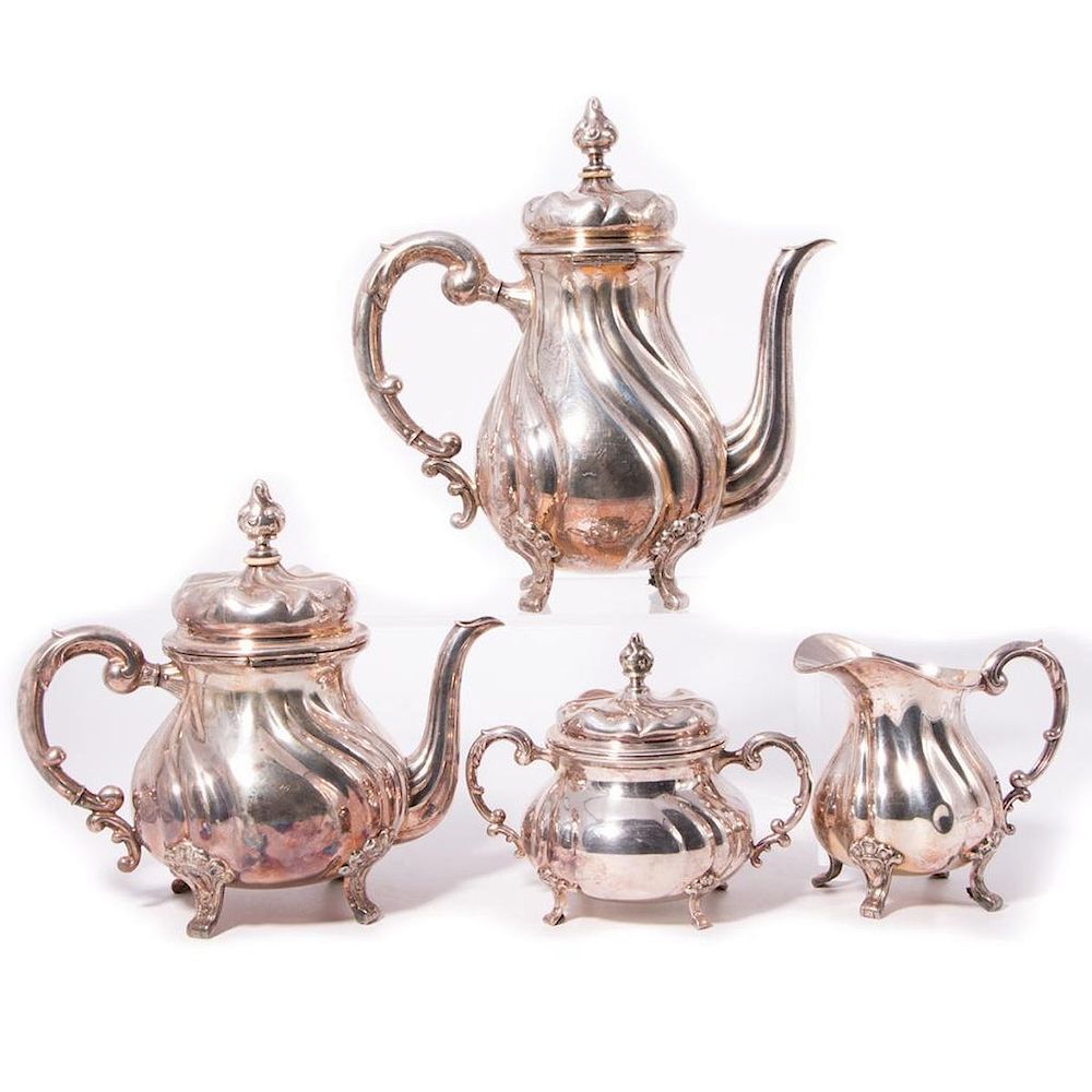 Appraisal: Sterling Four Piece Coffee and Tea Service Sterling Coffee and