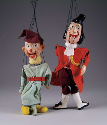 Appraisal: LOT OF TWO MARIONETTES The first is an all original