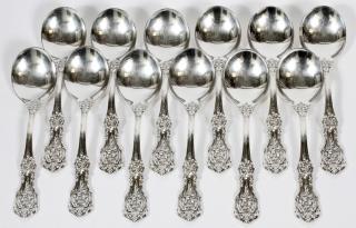 Appraisal: REED AND BARTON STERLING FRANCIS I SOUP SPOONS REED AND