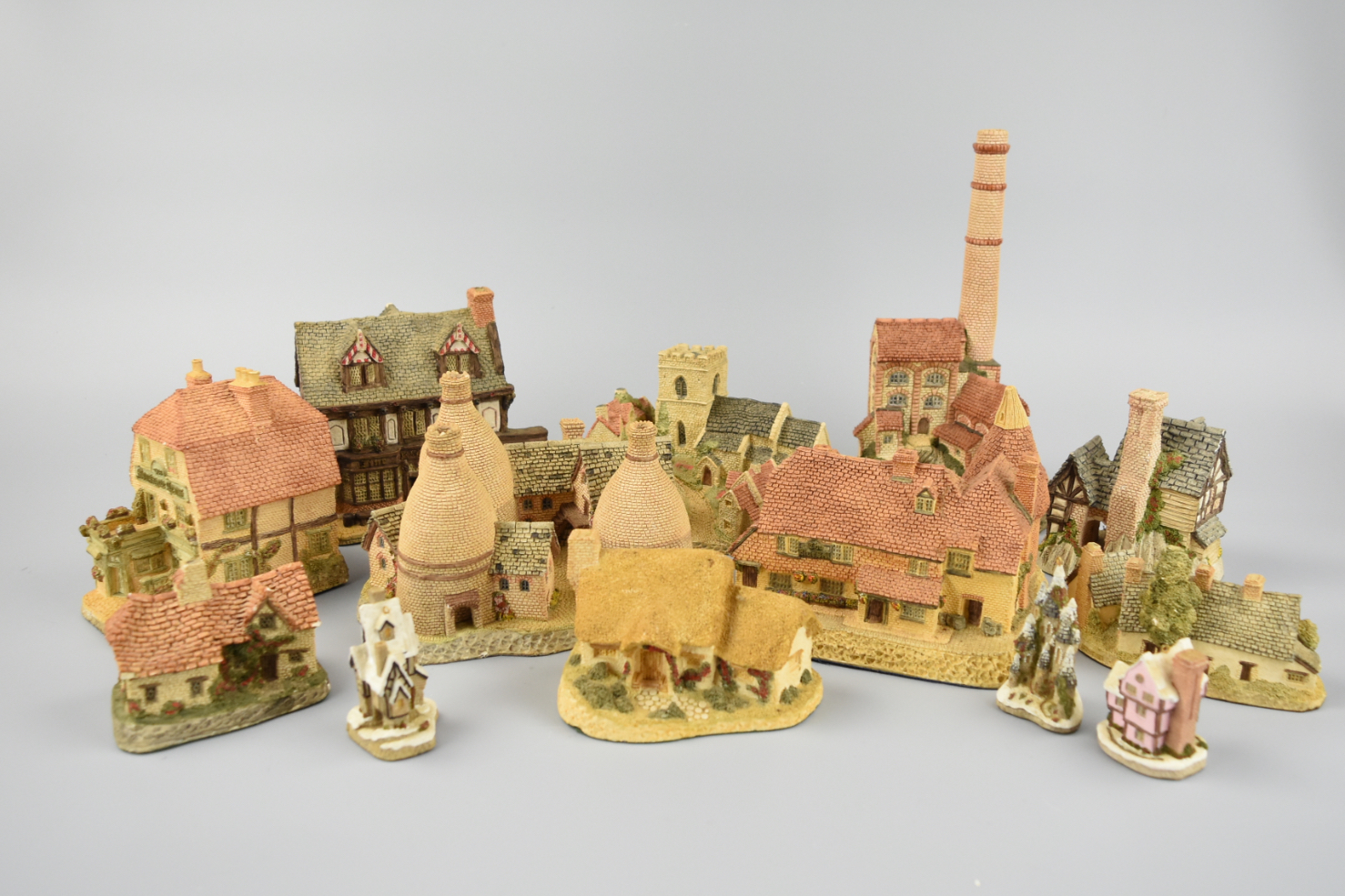 Appraisal: DAVID WINTER JOHN HINE GROUP OF COTTAGES A set of