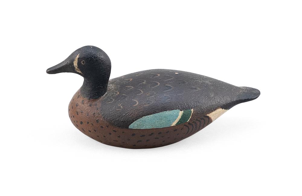 Appraisal: JOE LINCOLN MINIATURE BLUE-WINGED TEAL DRAKE ACCORD MASSACHUSETTS - LENGTH