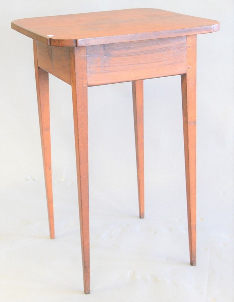 Appraisal: Federal candlestand having shaped top and tapered legs ht top