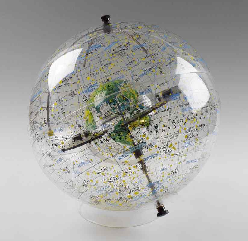 Appraisal: 'S FARQUHAR LUCITE CELESTIAL GLOBE Farquhar Transparent Globe with external