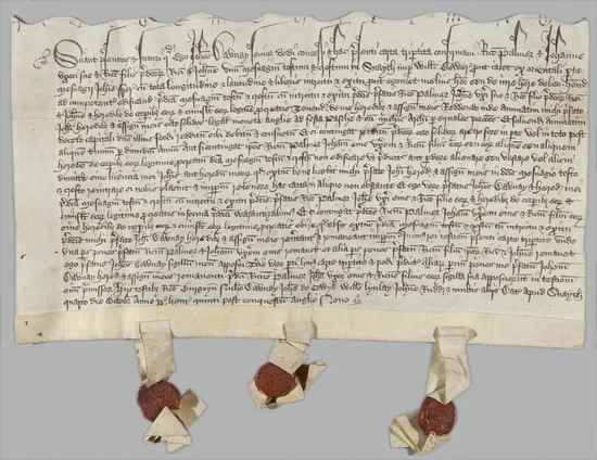 Appraisal: Yorkshire Snaith - Grant of John Daunay to Richard Palmer