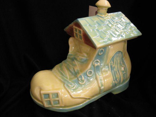 Appraisal: Figural Pottery Cookie Jar of Shoe House