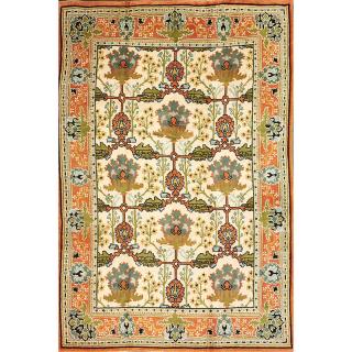 Appraisal: STYLE OF WILLIAM MORRIS Donegal style rug STYLE OF WILLIAM