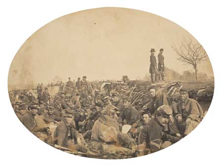 Appraisal: BRADY MATHEW - Hardened Union Troops in the trenches during