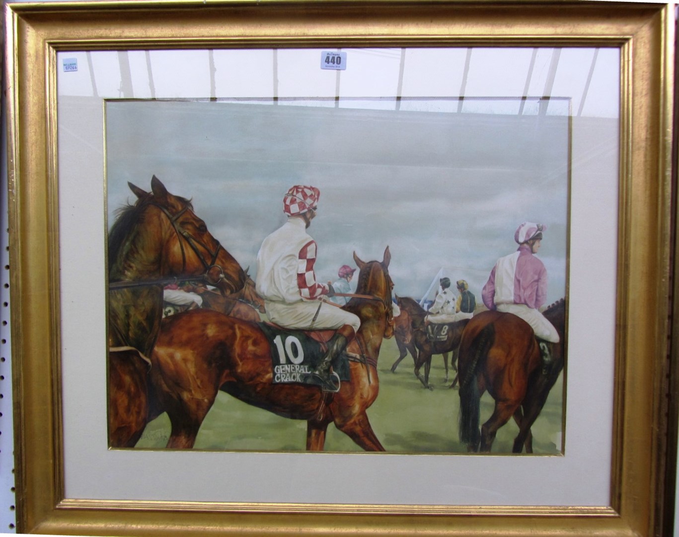 Appraisal: Alan Brassington b Aintree Grand National no watercolour signed and