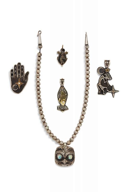 Appraisal: Assorted Native American Jewelry Assorted Native American jewelry comprising four