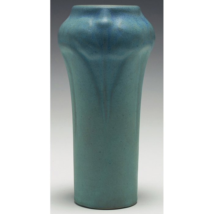 Appraisal: Good Van Briggle vase ca shouldered shape with a raised