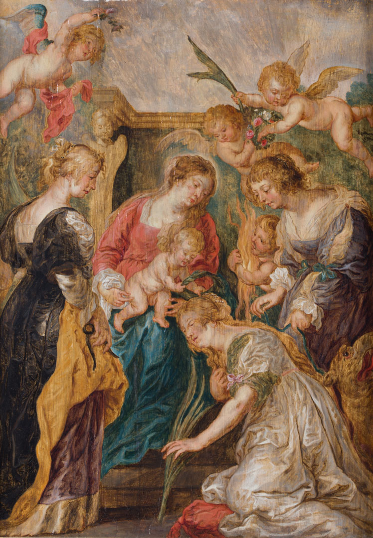 Appraisal: After Peter Paul Rubens Crowning of St Catherine th century